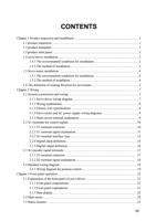 CONTENTS Chapter 1 Product inspection and installment (Page 5 / 9) Maxsine EP100 AC SERVO User Manual